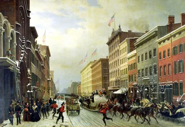Straßenszene in New York